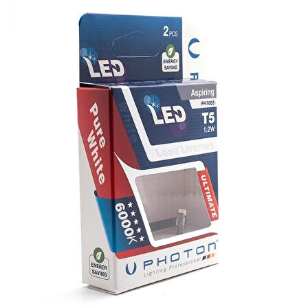 Photon PH7003 T5 Küçük Dipsiz 12/24V 1.2W 3 Ledli 6000K