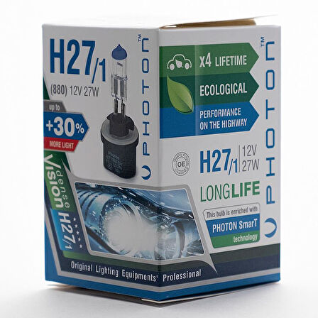 Photon H27/1 880 12V 27W PR LL +%30 FAZLA IŞIK PH5526 LL
