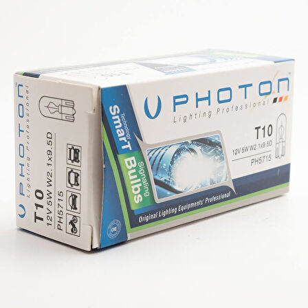 PHOTON T10 12V 5W DIPSIZ STANDART PARK AMPUL PH5715