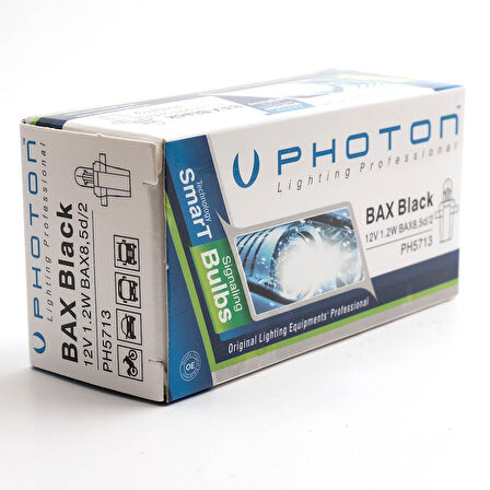 Photon BAX 12V 1.2W SİYAH PH5713