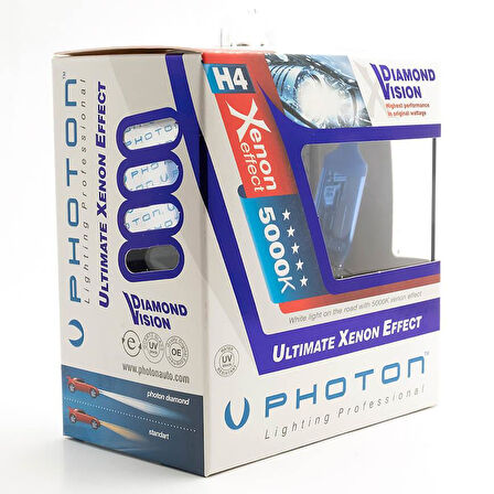 PHOTON H4 12V 60/55W DV CD DIAMOND VISION SET (BEYAZ IŞIK) PH5504 DV