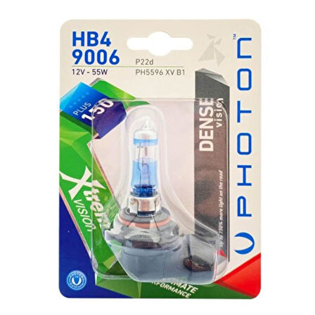 Photon HB4 9006 12V 55W XTREME VISION +%150 FAZLA IŞIK (TEKLİ BLİSTER) PH5596 XV B1