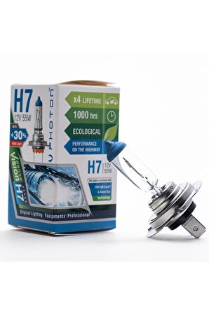 H7 12v 55w Eco +%30 Fazla Işık 1 Adet Ph5507 E