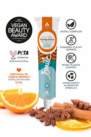 BEN & ANNA  TARÇIN VE PORTAKAL AROMALI DİŞ MACUNU