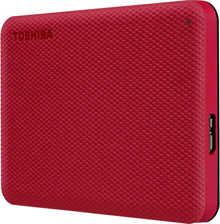 Toshiba Canvio Advance 2TB 2,5" USB 3.2 Gen-1 Taşınabilir HDD - Red (HDTCA20ER3AA)