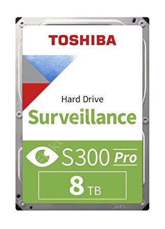 Toshiba 8TB MD10ADA800V S300Pro 7200RPM 512MB SATA3 180TB-Y 7-24 Güvenlik Disk