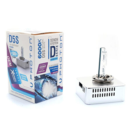 AUDI S4 2015- ile uyumlu Photon D5S XENON 6000 Kelvin %50 Fazla ışık 1 Adet