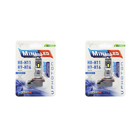 MAZDA 5 2010-2016 ile uyumlu Photon Mini H11 Sis Lambası 16000 lumens