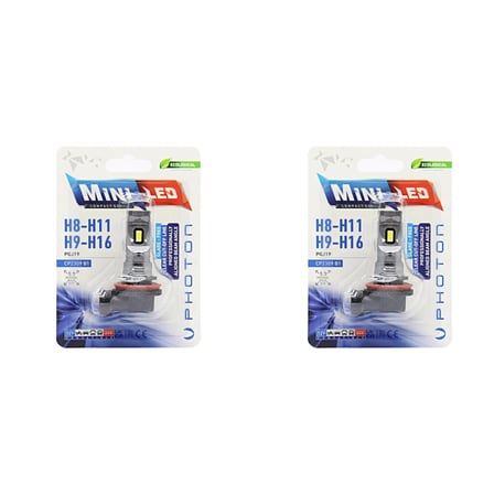 CHRYSLER Grand Voyager 2008-2015 ile uyumlu Photon Mini H11 Kısa LED Far 16000 lumens