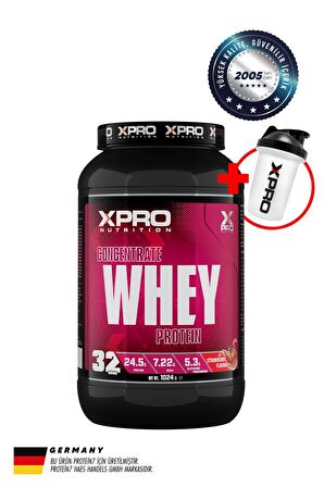 Xpro Concentrate Whey Protein Tozu 1024 gr - Çilek Aromalı