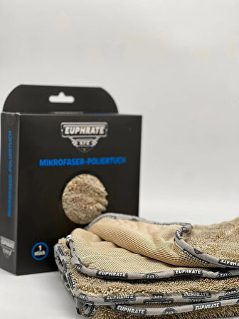 Euphrate Mikrofiber Oto Kurulama ve Temizlik Alman Tank Bezi 75x55 cm. Renk: Kahve 750 GSM