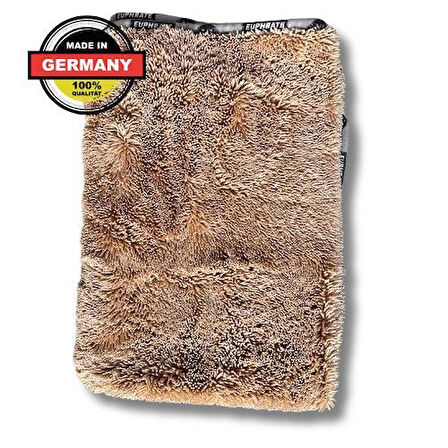 Euphrate Mikrofiber Oto Kurulama ve Temizlik Alman Tank Bezi 75x55 cm. Renk: Kahve 750 GSM