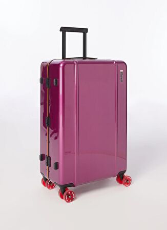 Floyd Mor Unisex 45x70x25 cm Çekçekli Sert Valiz Check In - Magic Purple