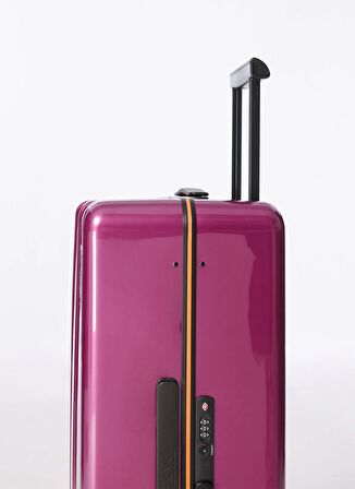 Floyd Mor Unisex 45x70x25 cm Çekçekli Sert Valiz Check In - Magic Purple