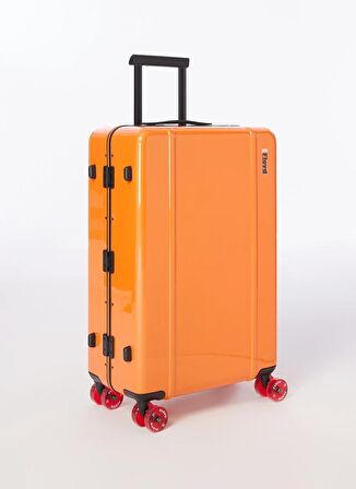 Floyd Turuncu Unisex 45x70x25 cm Çekçekli Sert Valiz Check In - Hot Orange