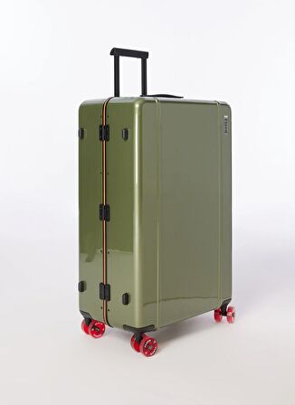 Floyd Yeşil Unisex 50,5x78x29 cm Çekçekli Sert Valiz Trunk - Vegas Green