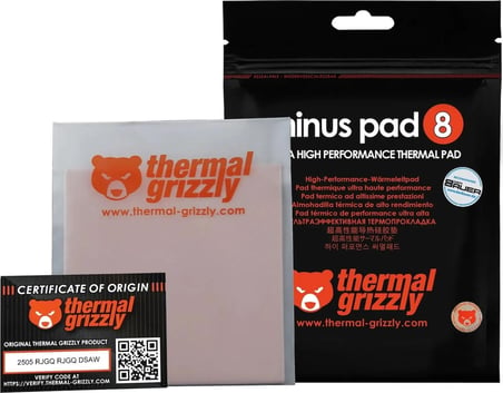 Thermal Grizzly Minus Pad 8 100X100X1 mm Termal Ped (TG-MP8-100-100-10-2R)