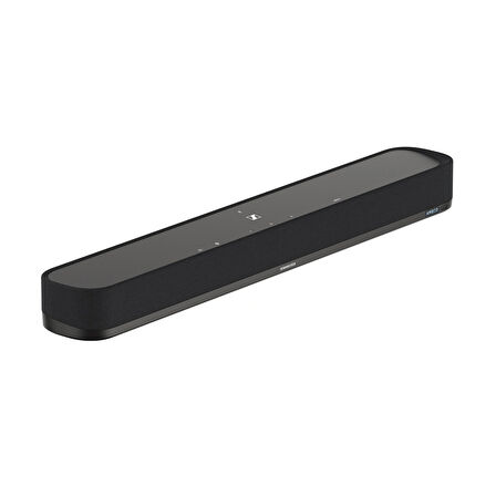 Sennheiser AMBEO Soundbar Mini - Kompakt 7.1.4 Kanal Dolby Atmos ve DTS:X Destekli Soundbar, AMBEO 3D Ses, Wi-Fi, Bluetooth, HDMI eARC - Siyah