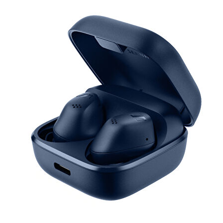 Sennheiser ACCENTUM True Wireless - Bluetooth 5.3, Hibrit Aktif Gürültü Engelleme (ANC), 7mm TrueResponse Sürücü, 28 Saat Toplam Pil Ömrü, IP54 Sertifikalı, aptX & LC3 Kodek Desteği, Kablosuz Kulak İçi Kulaklık - Mavi