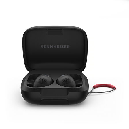 Sennheiser Momentum Sport Bluetooth 5.2, Adaptif ANC, Kalp Atış ve Vücut Sıcaklığı Sensörü, 10mm Sürücü, IP55 Suya ve Toza Dayanıklı, 24 Saat Pil Ömrü, Kablosuz Kulak İçi Spor Kulaklık – Siyah
