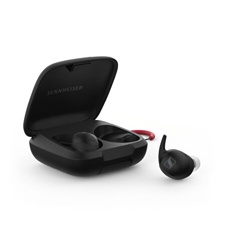 Sennheiser Momentum Sport Bluetooth 5.2, Adaptif ANC, Kalp Atış ve Vücut Sıcaklığı Sensörü, 10mm Sürücü, IP55 Suya ve Toza Dayanıklı, 24 Saat Pil Ömrü, Kablosuz Kulak İçi Spor Kulaklık – Siyah