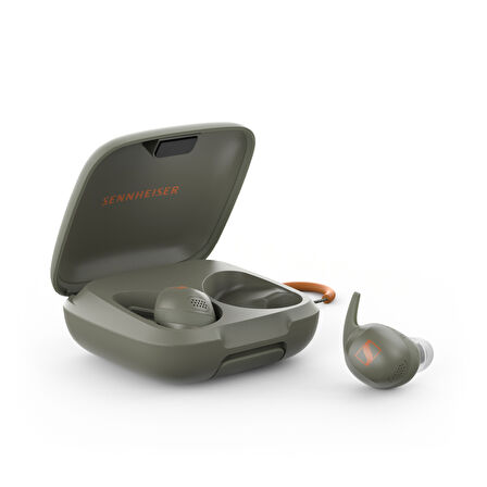 Sennheiser Momentum Sport Bluetooth 5.2, Adaptif ANC, Kalp Atış ve Vücut Sıcaklığı Sensörü, 10mm Sürücü, IP55 Suya ve Toza Dayanıklı, 24 Saat Pil Ömrü, Kablosuz Kulak İçi Spor Kulaklık – Yeşil