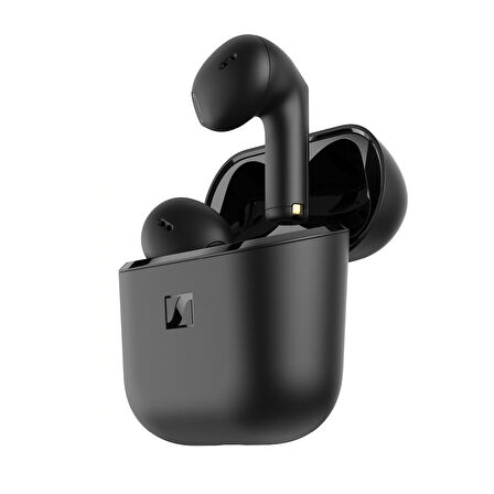 Sennheiser Accentum Open True Wireless 11 mm Dinamik Sürücü, 28 Saat Pil Ömrü, IPX4 Su Sıçramalarına Dayanıklı, Kablosuz Kulak İçi Kulaklık – Siyah