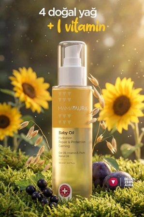 Mamaaura Içerikli Bebek Bakım Yağı - Baby Oil 200 ml