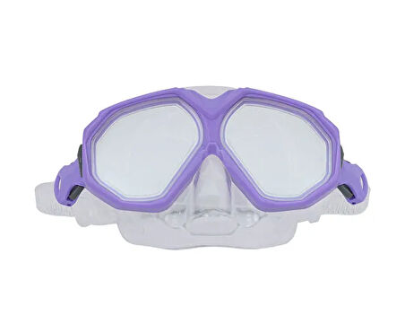 Speedo Au Dual Lenses Mask With Snrkl Purp Unisex Yüzücü Gözlüğü SOL25002C-SWDG Mor