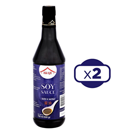 Akaji Soya Sosu 750 ml x 2 Adet