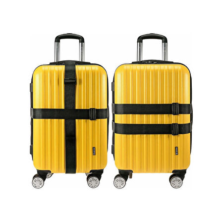 Yeşil, Bordo, Sarı ve Bej Renk Valiz Kemeri 4 Cm toplam 4 Adet