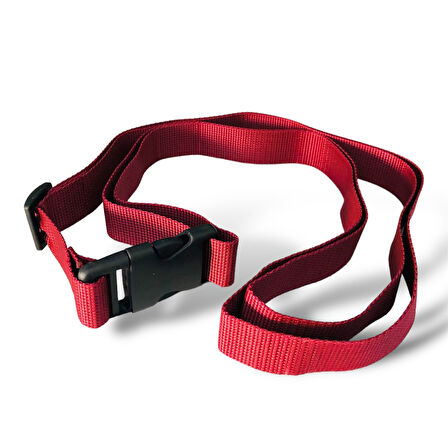 Premium Bordo Renk Valiz Kemeri 1 adet 2,5 cm