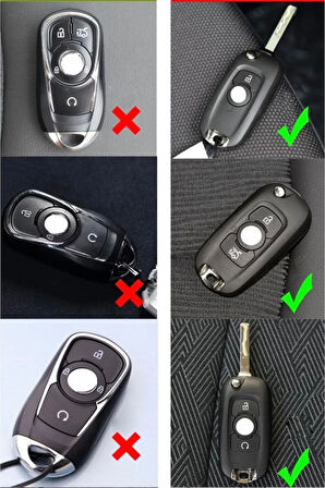 Opel Corsa E Sustalı Tip Anahtar Koruma Kılıfı Gümüş Renk