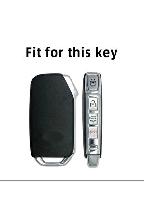 Kia Sportage Sustasız Keyless Smart Anahtar Kılıfı Siyah Renk