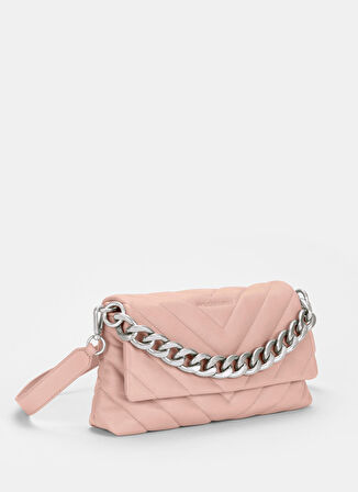 Pembe 16x7x30 Kadın Deri Omuz Çantası AYLAQUILTING9006
