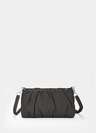 Siyah Kadın 27x14x6 Deri Çapraz Çanta LINA SILKY1001