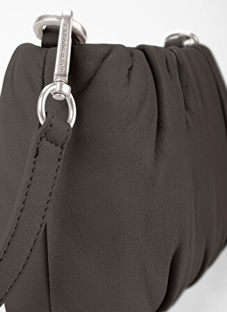 Siyah Kadın 27x14x6 Deri Çapraz Çanta LINA SILKY1001