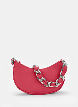 Pembe 13x7x25 Kadın Deri El Çantası IVYCHAINGRAINY9007
