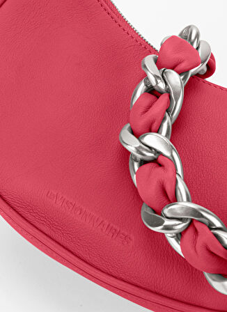Pembe 13x7x25 Kadın Deri El Çantası IVYCHAINGRAINY9007