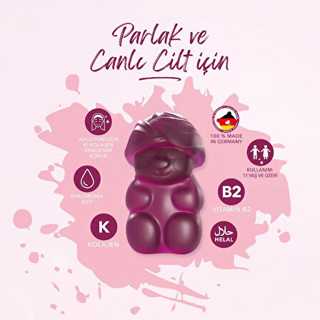 Çiğnenebilir Kolajen 2'li Set, Tip 1, Tip 3, Hyaluronik Asit, Vitamin B2, 120 Adet, 60 Günlük