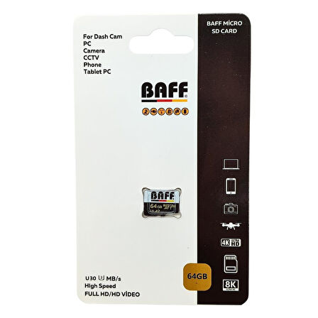 Baff 64 GB Micro SD Hafıza Kartı