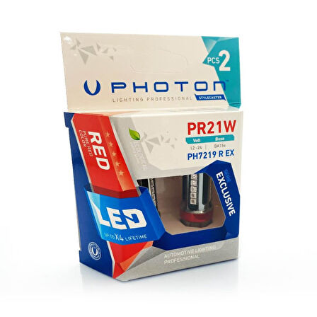 Photon P21W Tek Duy Led Red (Kırmızı) Exclusive Serisi PH7219 R EX
