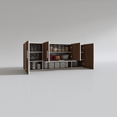 Kenzlife hazır mutfak acus32 cvz 060*150*32 mutfak banyo dolabı kapaklı raflı