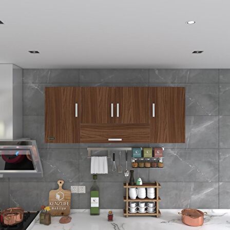 Kenzlife hazır mutfak acus32 cvz 060*150*32 mutfak banyo dolabı kapaklı raflı
