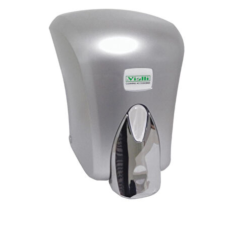 Omnipazar Vialli F6C Hazneli Köpük Sabun Dispenseri Gri - Krom 1000 ml