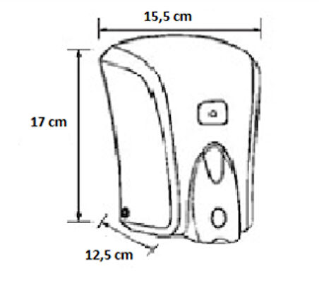 Omnipazar Vialli F6C Hazneli Köpük Sabun Dispenseri Gri - Krom 1000 ml