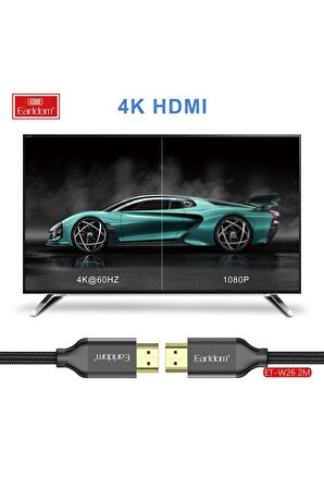 Fuchsia 4K HDMI Kablo 3M 18 Gbps HDMI 2.0 1.4 V Görüntü Aktarım Kablosu