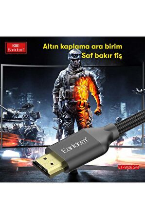 Fuchsia 4K HDMI Kablo 3M 18 Gbps HDMI 2.0 1.4 V Görüntü Aktarım Kablosu