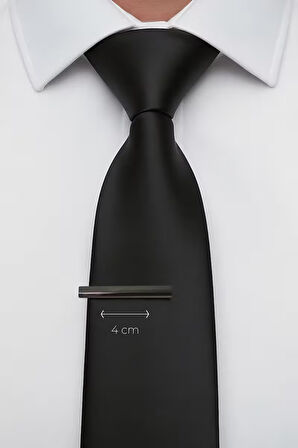 Slim Gri Kravat İğnesi