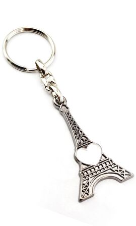 Paris Kule Beyaz Anahtarlık